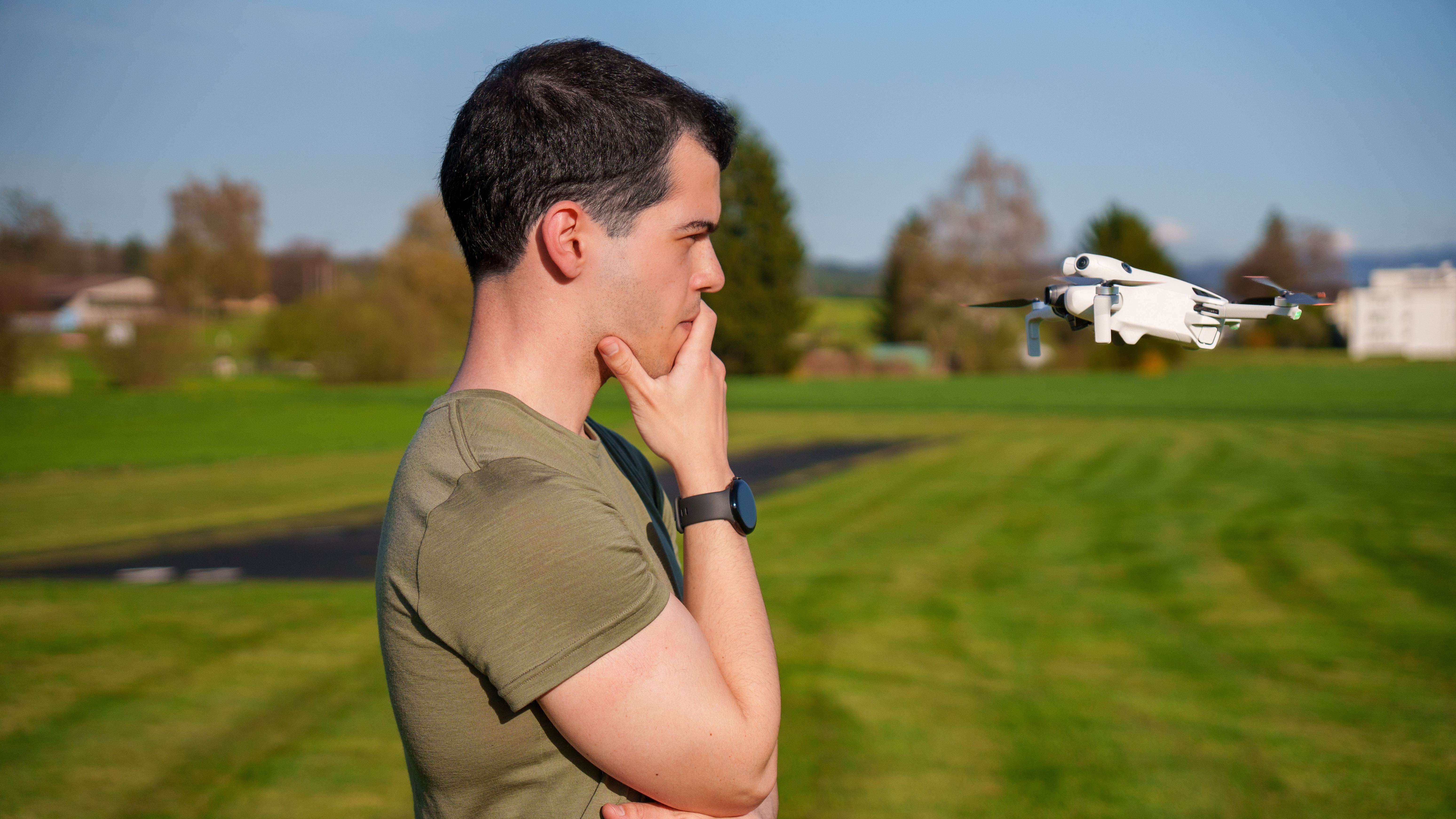 Contemplating the drone I’ve been studying for my research project.